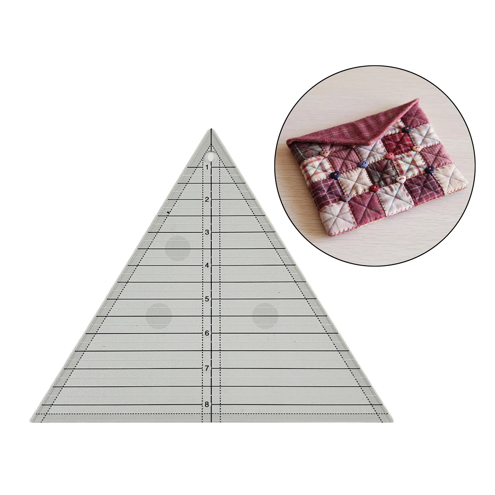 TrianglePatchwork Ruler Sewing Ruler Cutting Rule Quilting Tool Sewing Machine Household 60 Degree Triangle Quilting Accessories