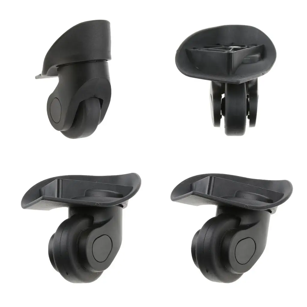 4 Pieces A20 Suitcase Luggage Mute Wheels Replacement Casters for Trolley Black 4 Pieces A20 Suitcase Luggage Mute Wheels Replacement Casters for Trolley Black
