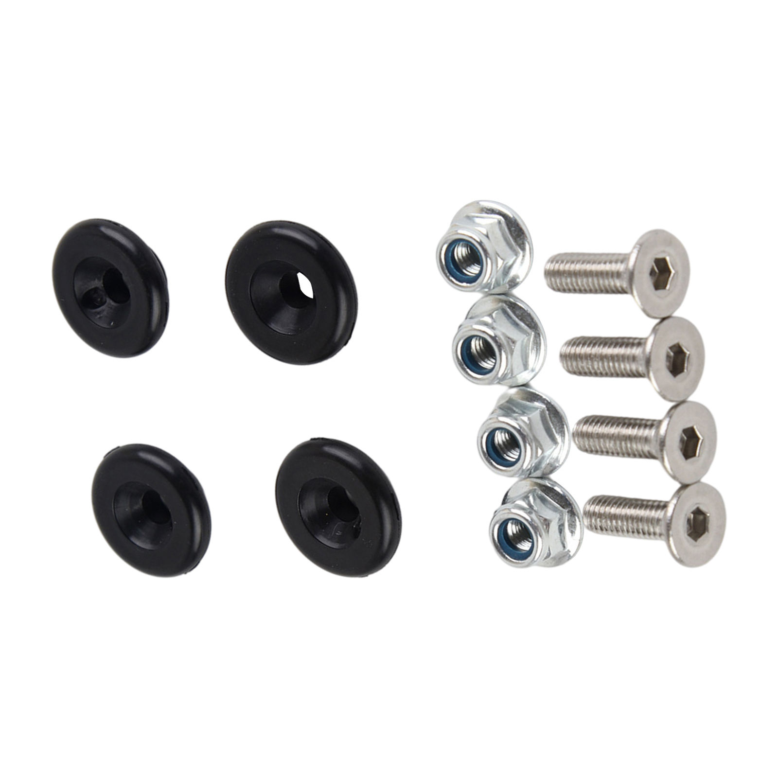 12 Pieces Motorcycle Luggage Bushing Pad Universal 4 Set Top T-Shaped Trunk Bracket Mat Fits for Storage Box Tail Toolbox Case