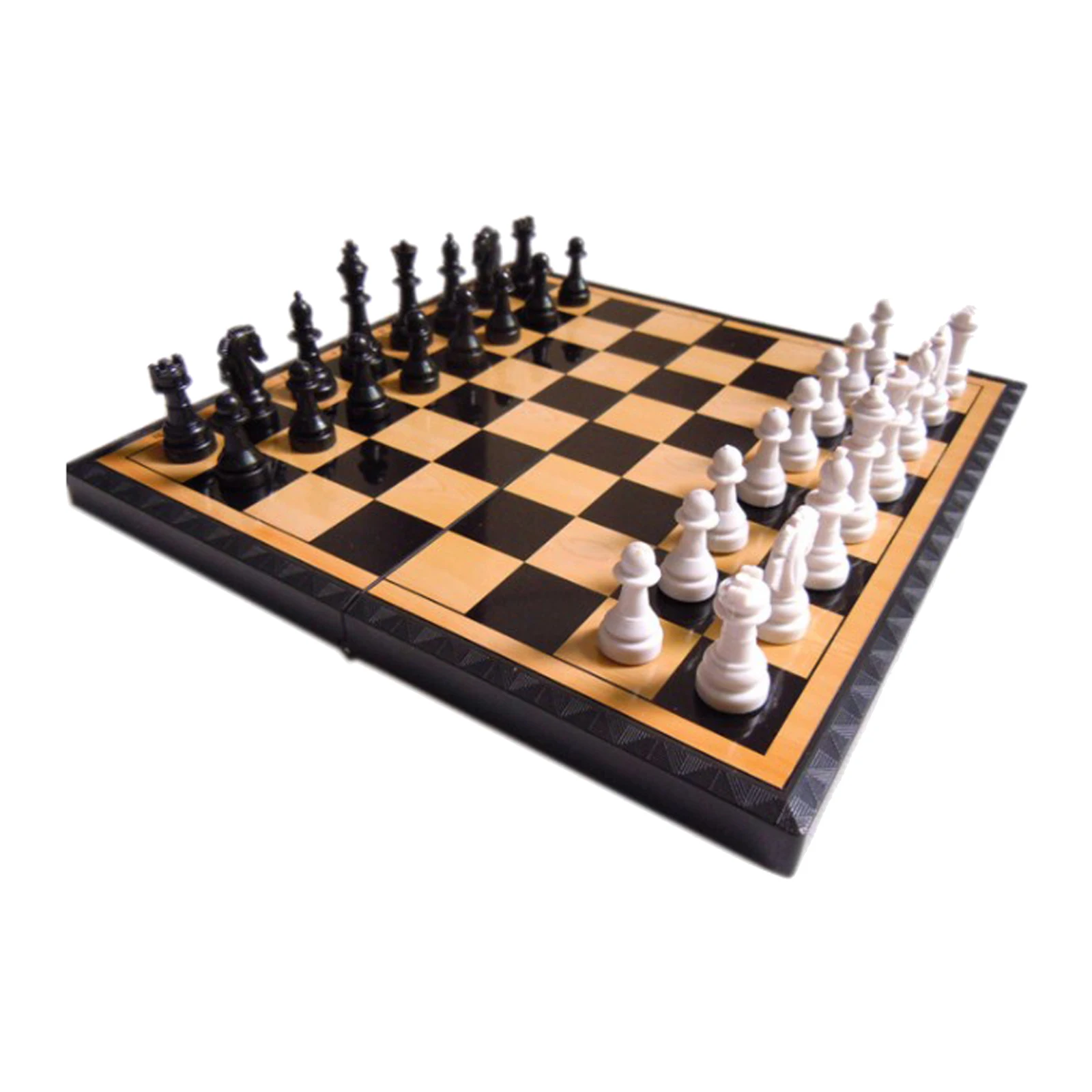 Portable 7.87-Inch Chess Set Folding Chessboard Board Game for Adult Kids