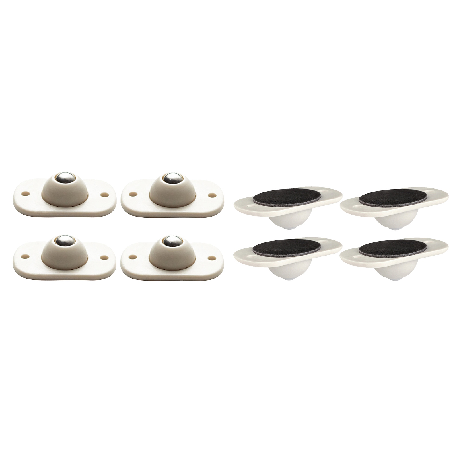 4 Pieces Self-adhesive Casters Paste Pulley Wheel Castors for Trash Can, Storage Box, Small Furniture