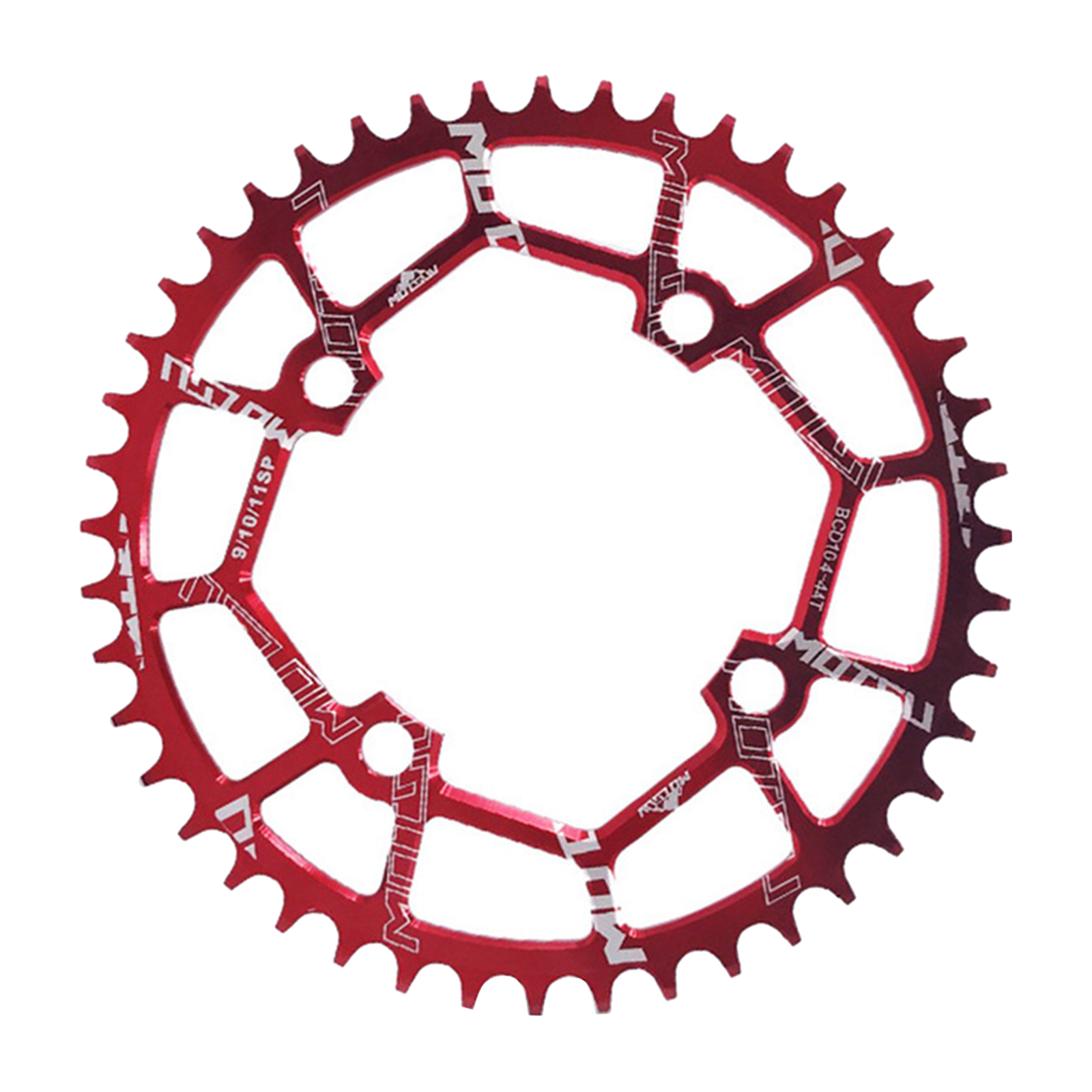 Ultralight Bike Chainring 40T~52T Single Speed Narrow Wide 104BCD Chainwheel Round Chain Wheel Component Parts