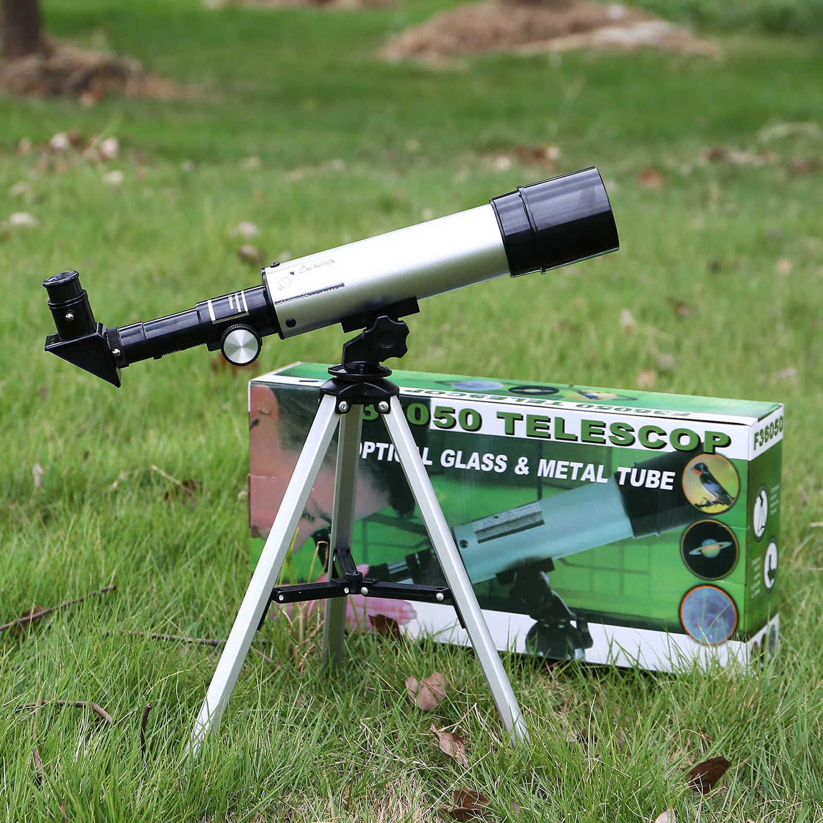 F36050 Zoom 90X Astronomical Reflector Telescope With Tripod Finder Scope
