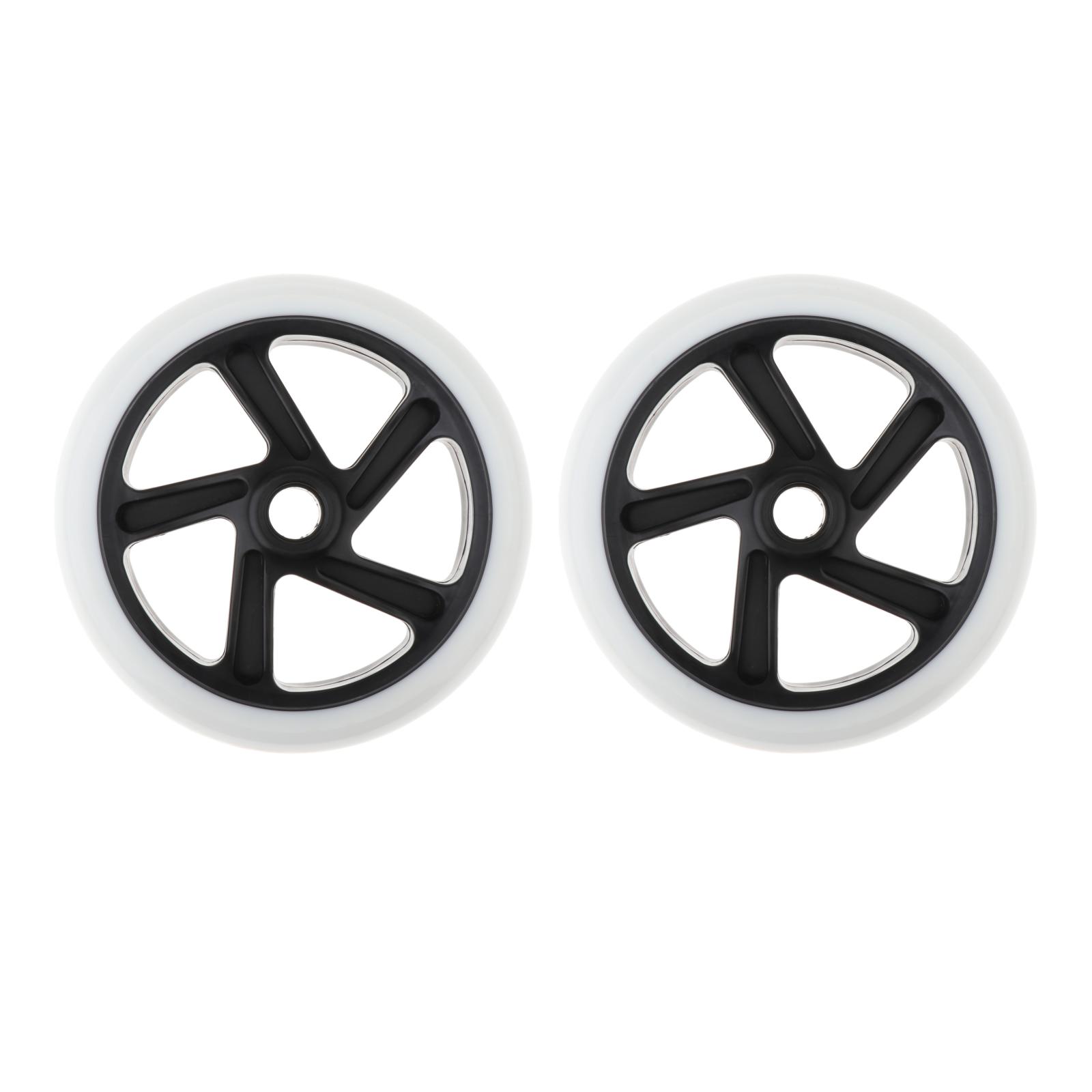 2 Pcs Kick Scooter Wheels Pro Stunt Scooter Replacement Parts Noiseless Front Rear Spare Tires Modified Wheels Kids Present