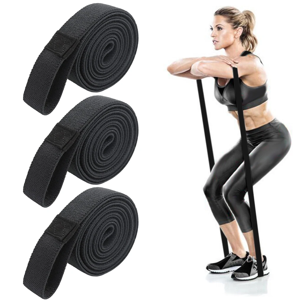 200cm Exercise Stretch Out Strap Yoga Strap Elastic Stretch Band Dance Beginner Stretcher Flexibility Trainer Home Workouts