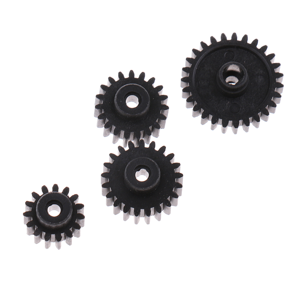 4pcs Motor Gears 15T 19T 21T 27T Pinion for 1/28 WLtoys RC Crawler Car Parts