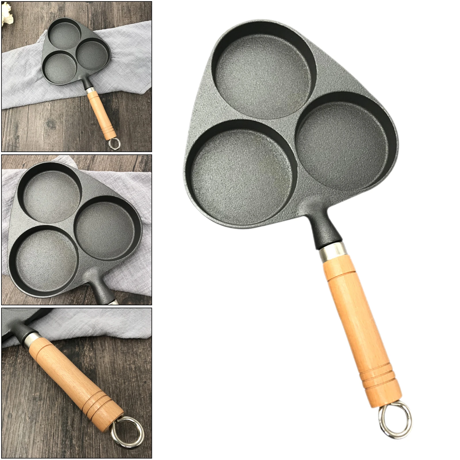 Egg Frying Pan Mold Burger Pancake Omelet Pot Fryer Breakfast Steak Making