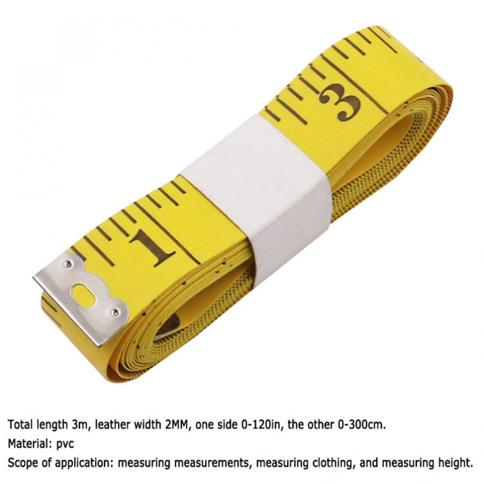 Рулетка для измерения высоты, ПВХ волокно, мягкая линейка, талия,  измеритель высоты ткани, 3 м
