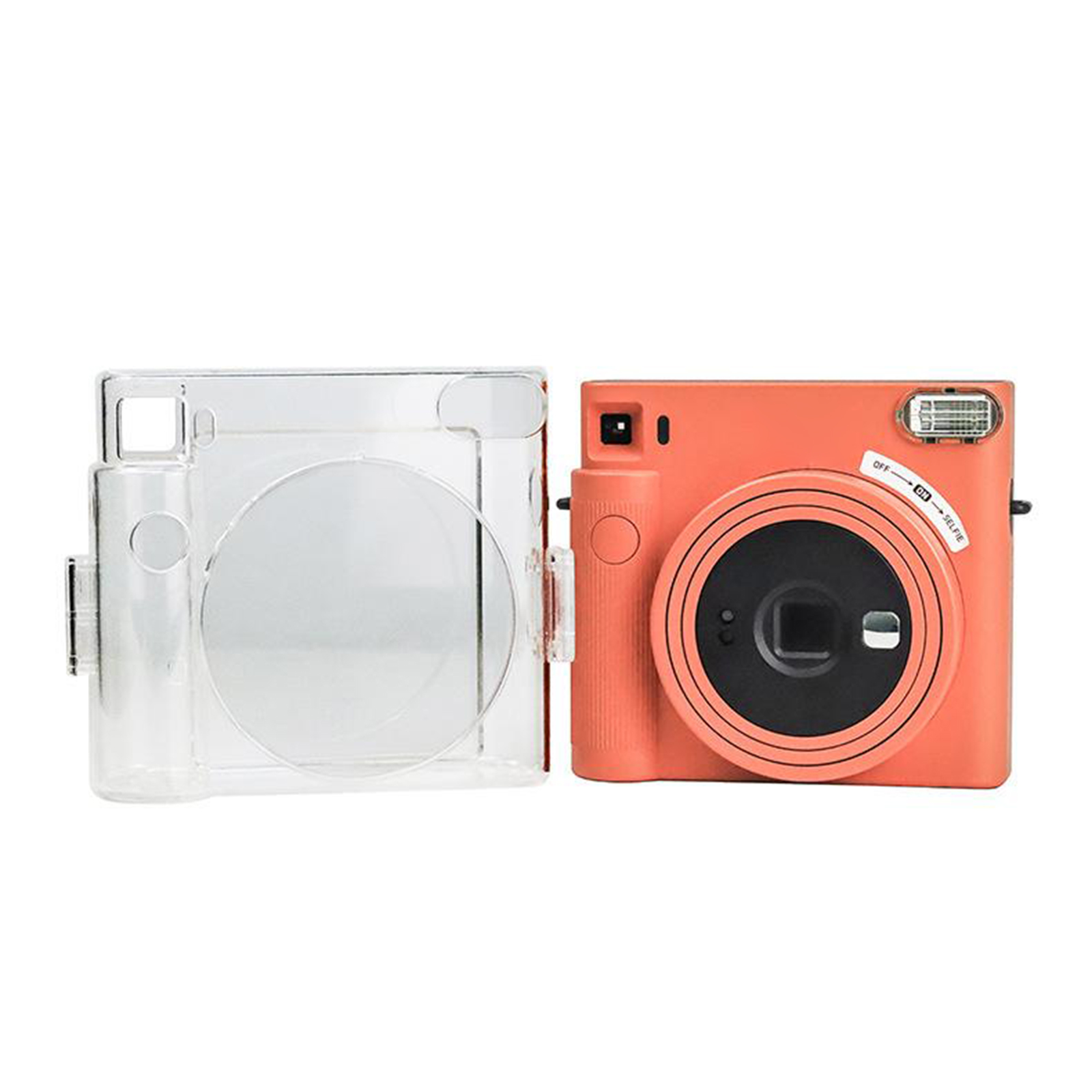 PVC Protective Case Cover Pouch with Removable Shoulder Strap Transparent for Fujifilm Instax Square SQ1 Camera