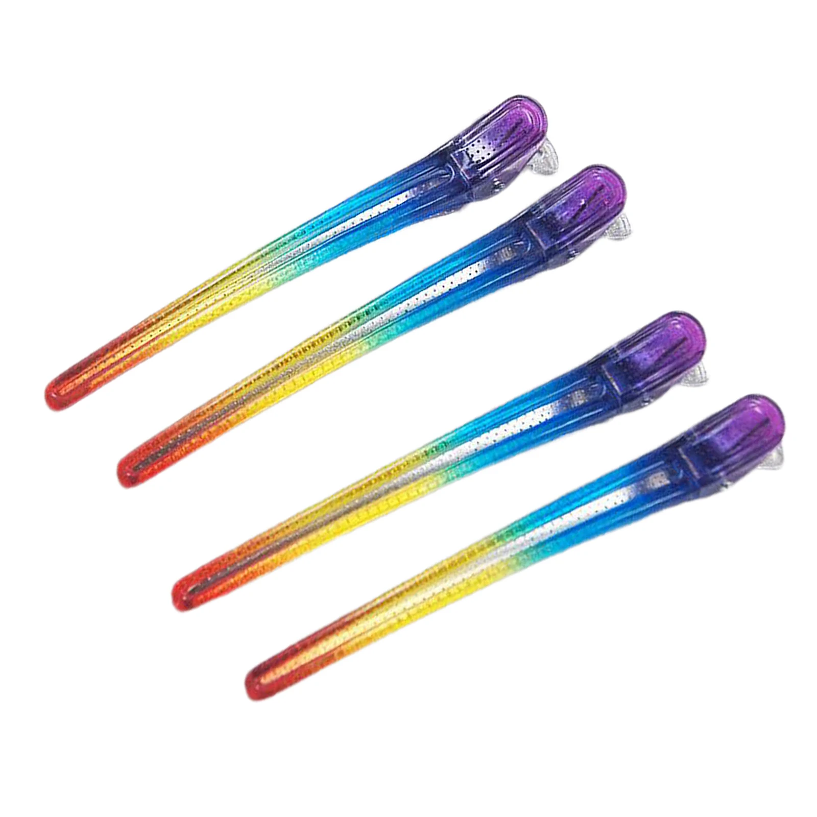 4pcs Pro Hairdressing Duck Billa Crocodile Clips Dyeing Hair Clips