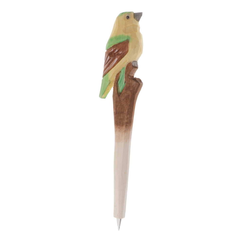 Ballpoint Cute Animals Carved Wood Pen Creative Writing Pen Ball Point Wooden