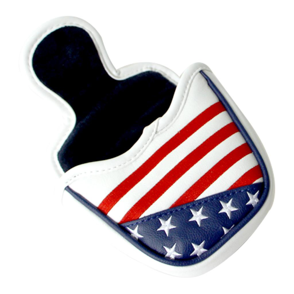 Professional Square Shape Mallet Golf Putter Cover Headcover with Magnetic