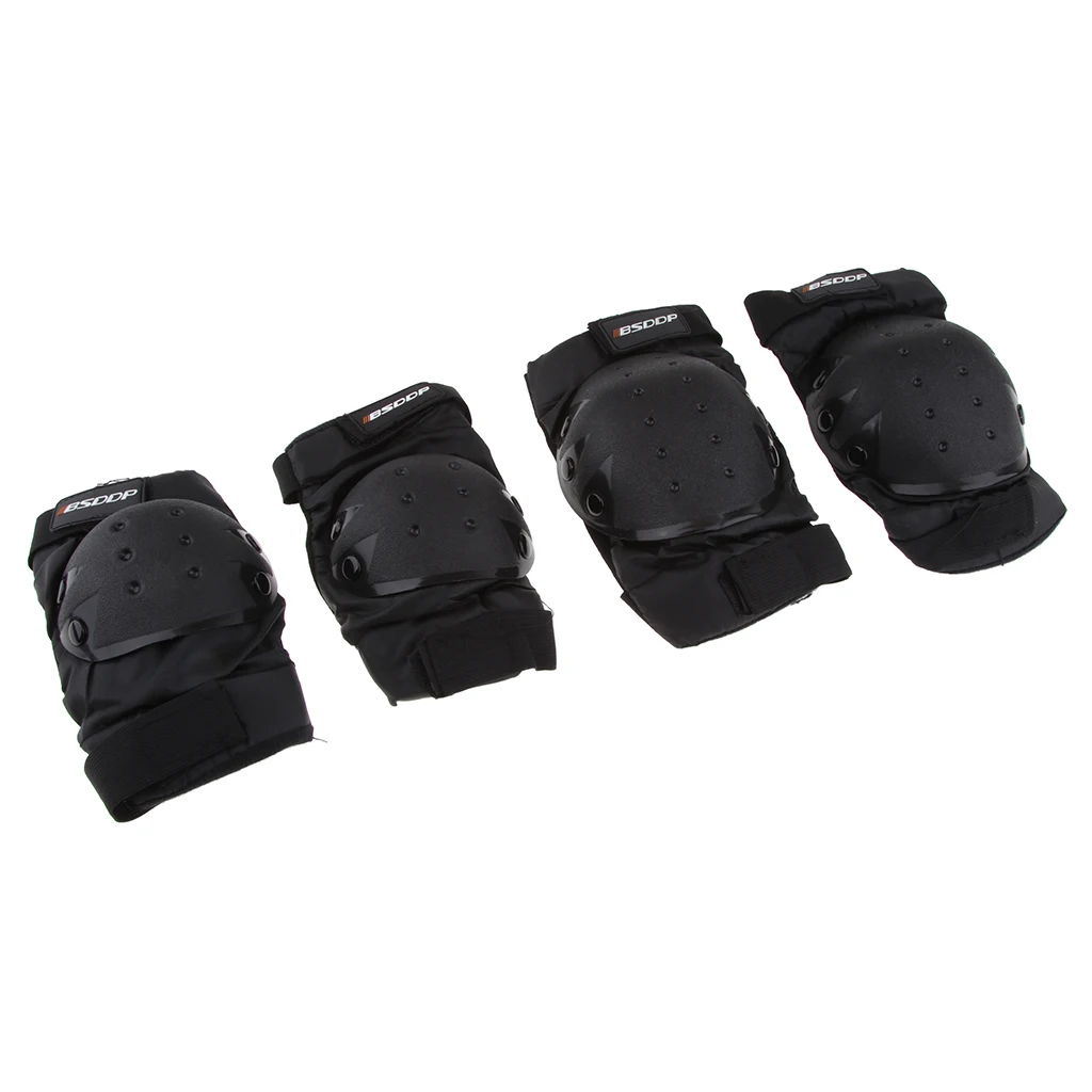Black Waterproof Brace Support Strap Wrap Knee Shin Cover Pads for Motorcross Outside Riding