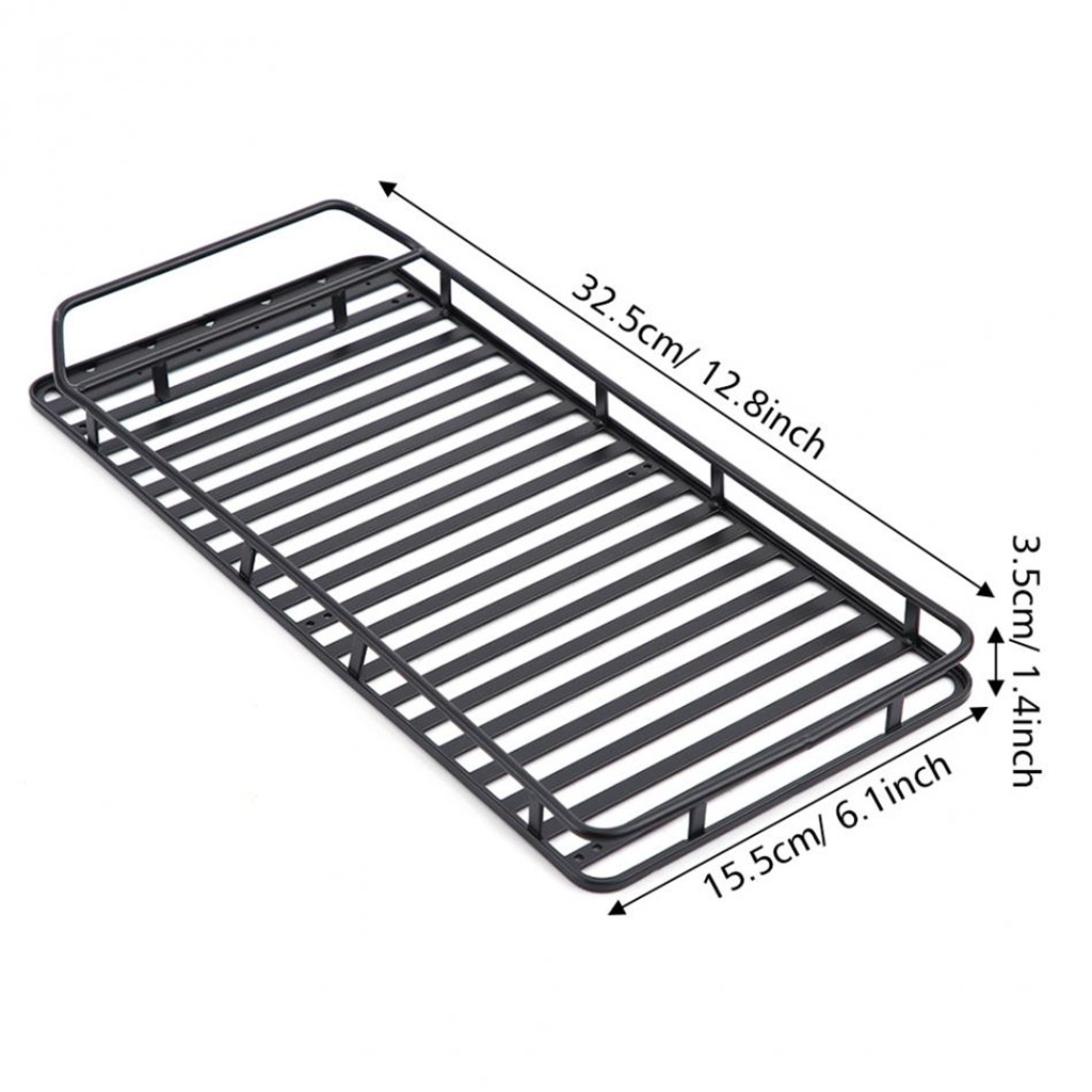 1/10 Roof Rack & Round 6LED Lights Kits for Traxxas 4 RC Crawler Accessory