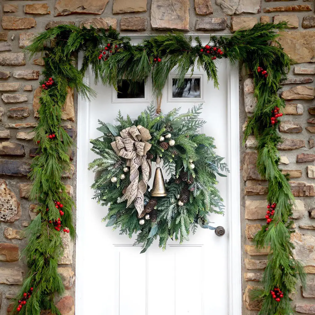 Christmas Wreath Wall ing Christmas Collection Xmas Wreath Decoration for Front Door Indoor and Outdoor