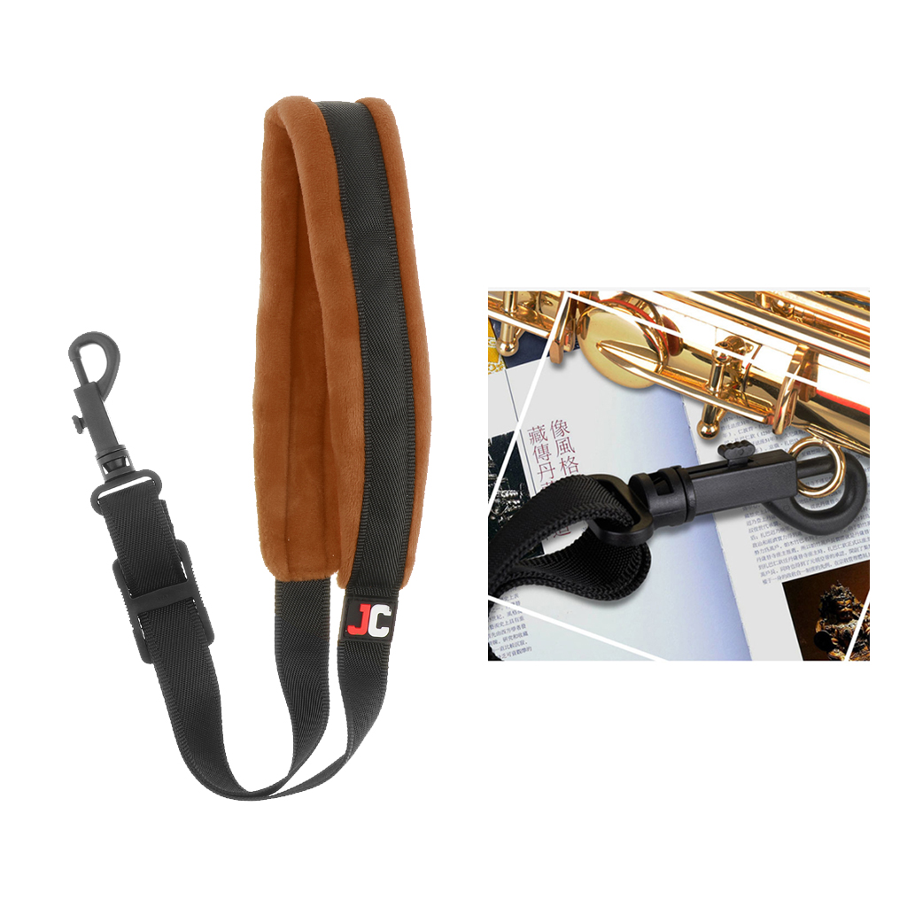 Adjustable Alto Tenor Saxophone Neck Straps Padded Straps Shoulder Strap Harness Belt for Soprano/Baritone Saxophones