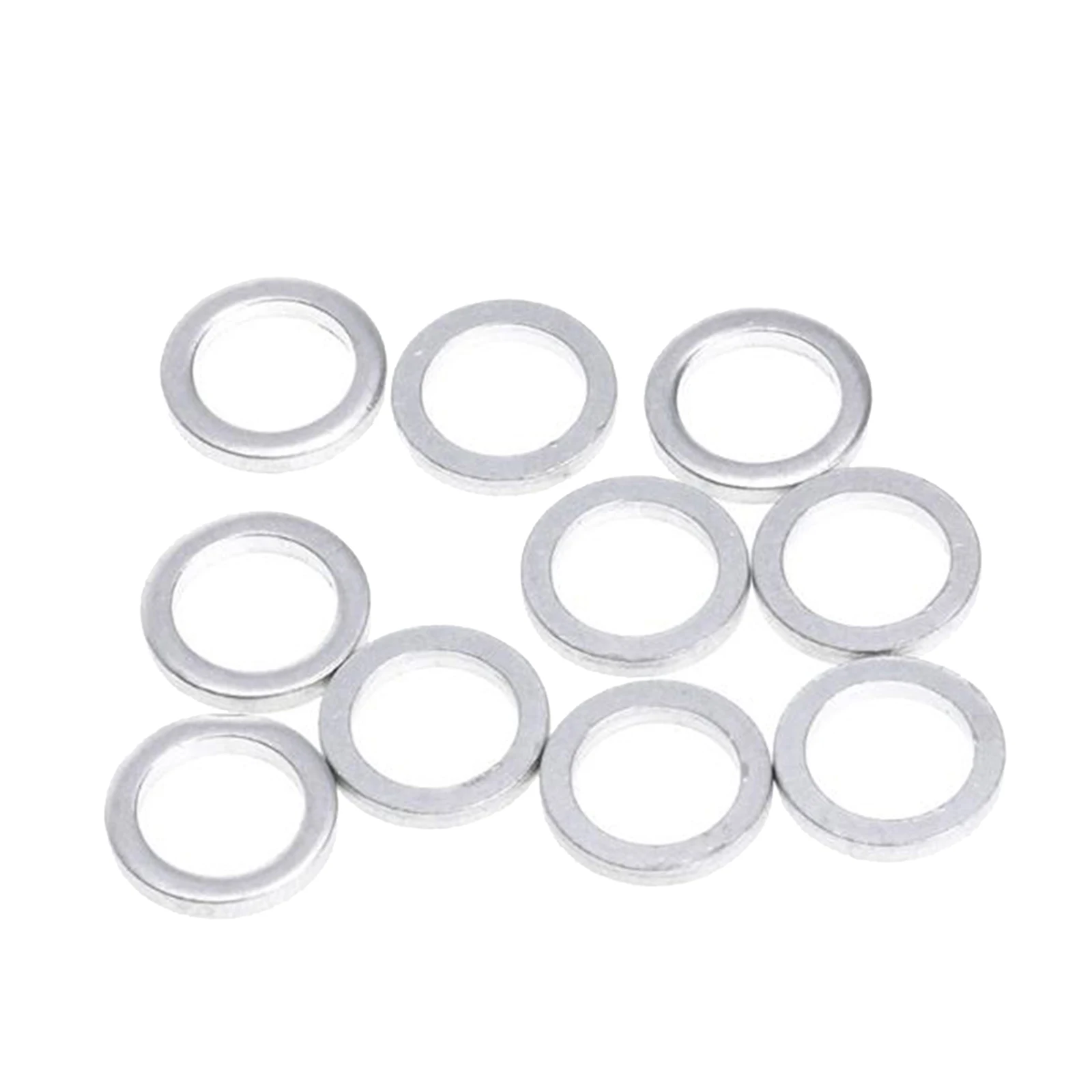10pcs Silver 1mm Aluminum Spacer Shim for Bicycle Chainring  Screws