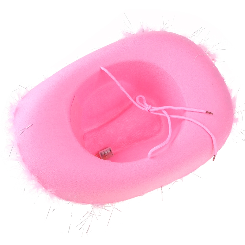 Ensemble Chapeau De Cowgirl Rose, Jupe à Paillettes Avec