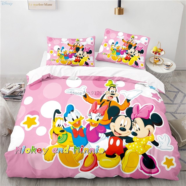 Popular Mickey Mouse Donald Duck Printed Duvet Cover Set With Pillowcase 3d  Bedding Set For Boys Girls Children Adult Home Decor - Bedding Set -  AliExpress