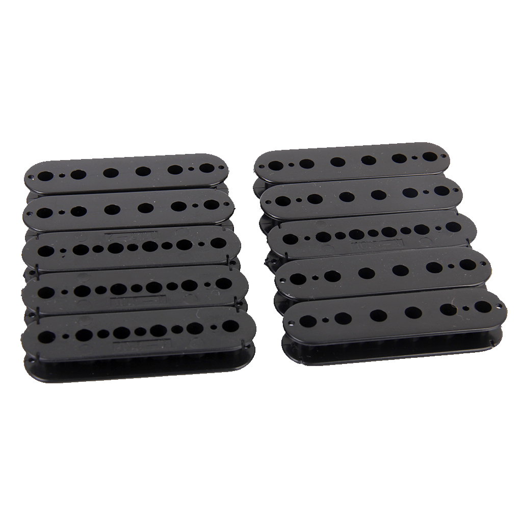 10 pcs ABS Humbucker Screw Side Guitar Pickup Bobbin Black 52mm Hole Spacing