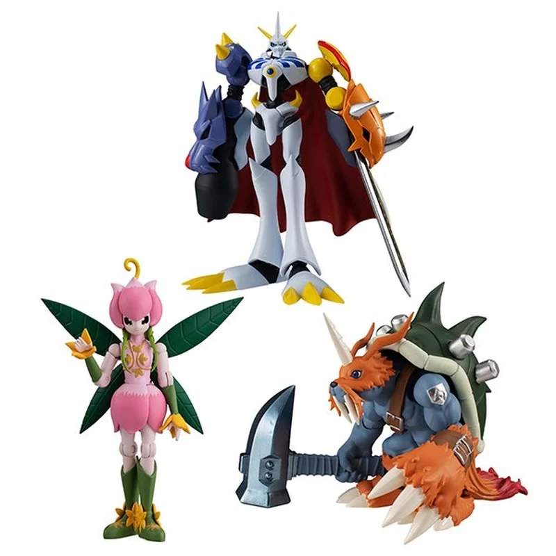 Bandai Digimon Figure SHODO Digimon 3 Model Omegamon Lilimon and Zudomon