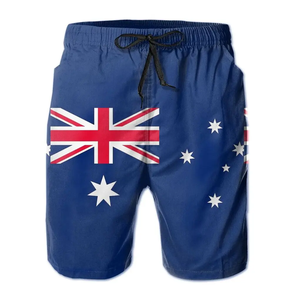 R333 Casual Australian Flag Australia Patriotic Shorts Breathable Quick Dry Humor Graphic Male Shorts maamgic sweat shorts