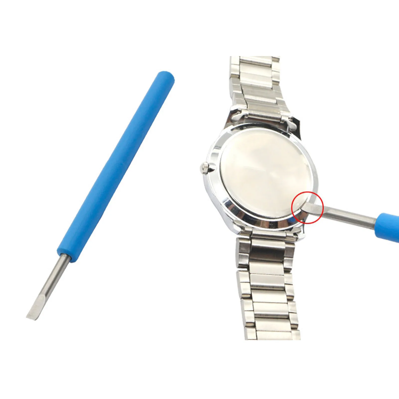 Metal Watch Case Opener Lever Snap Watchmaker Battery Change Repair Tool