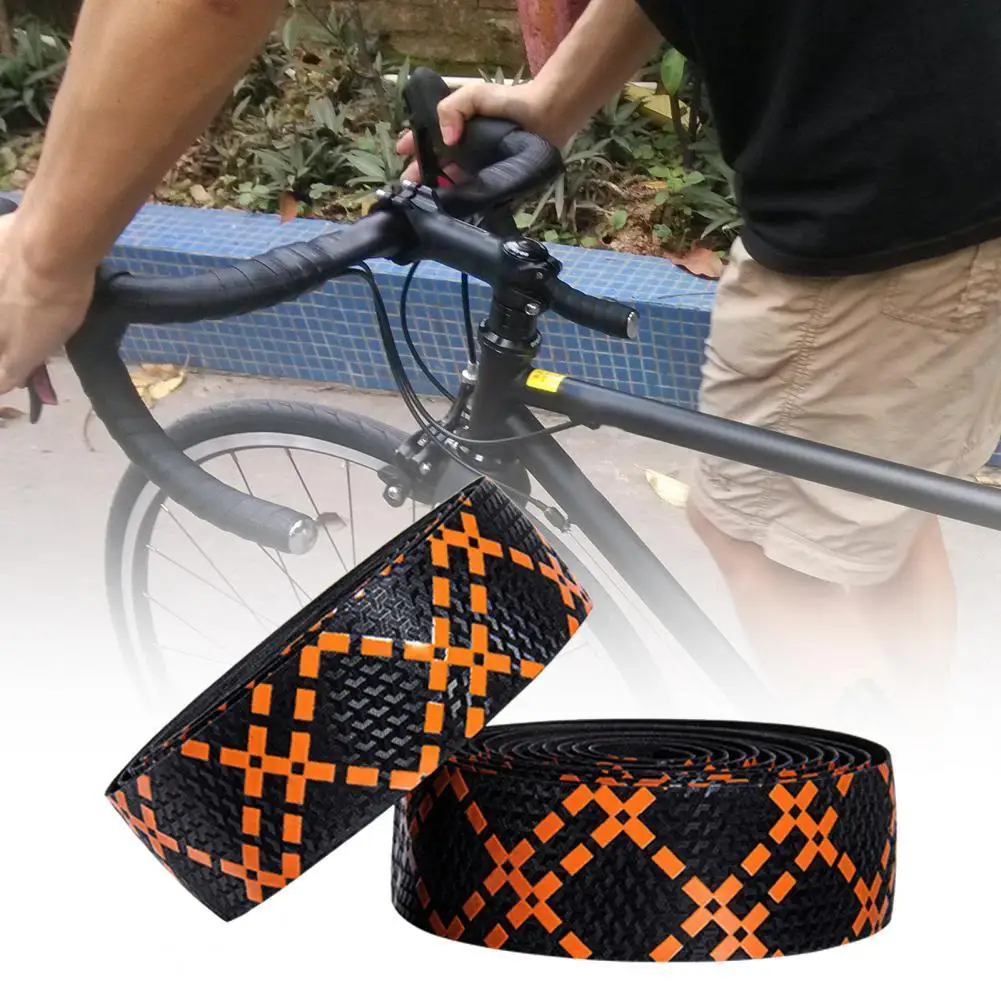 Bike Saddle Seat 2Pcs Bicycle Handlebar Tape PU Leather Handlebar Strap 