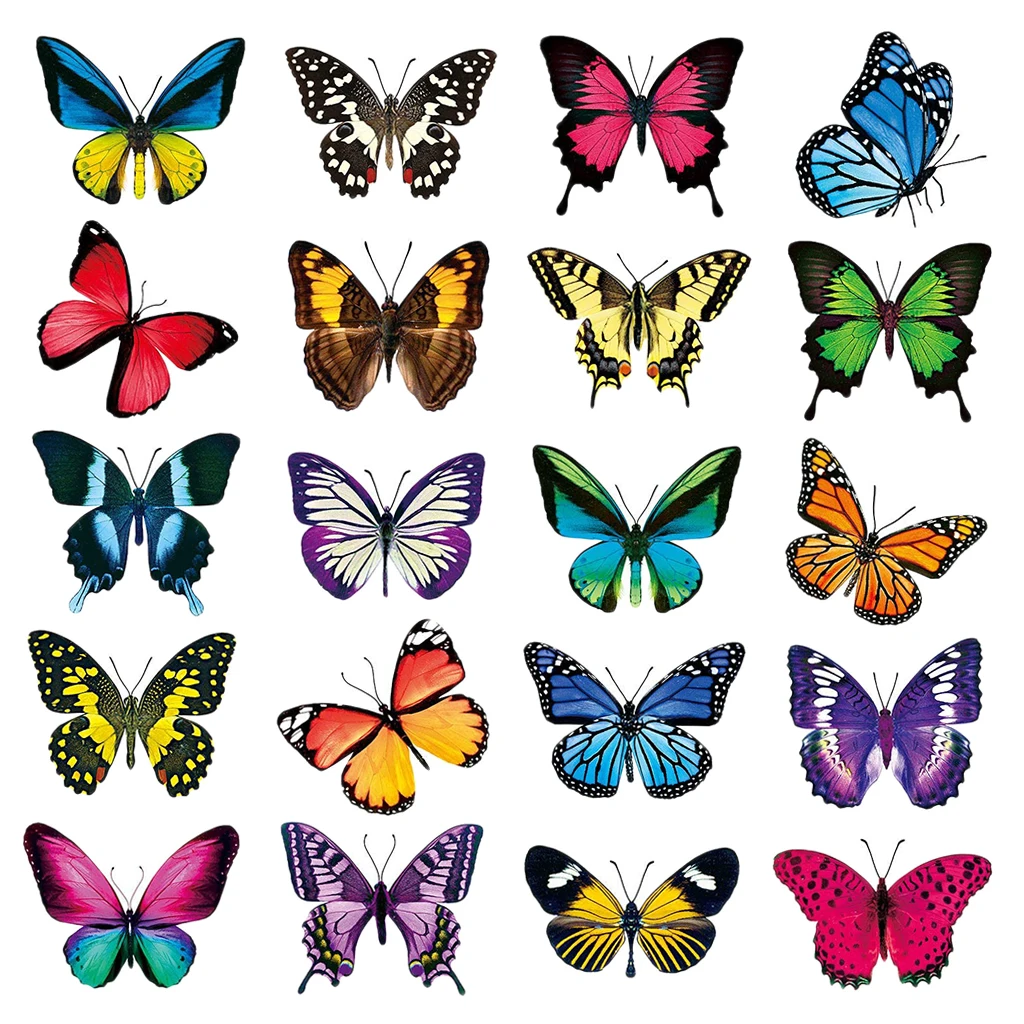 20 Pcs Butterfly Window Stickers, Decor Window Clings, Anti-Collision Window Alert Bird Stickers, Glass Window Clings