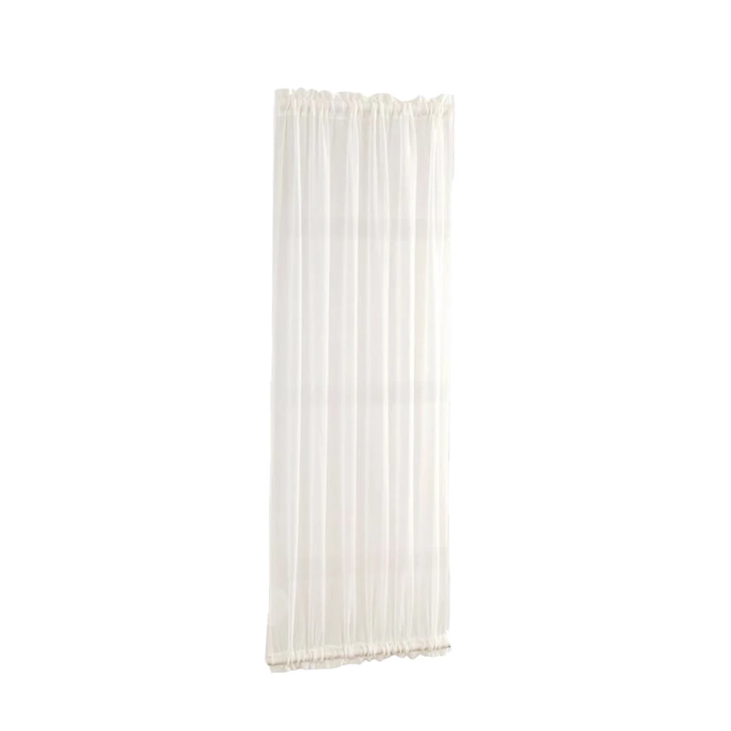 White French Door Curtains - Blackout Patio Door/Glass Door Curtain Panel for Privacy (1pcs, 64x183cm)