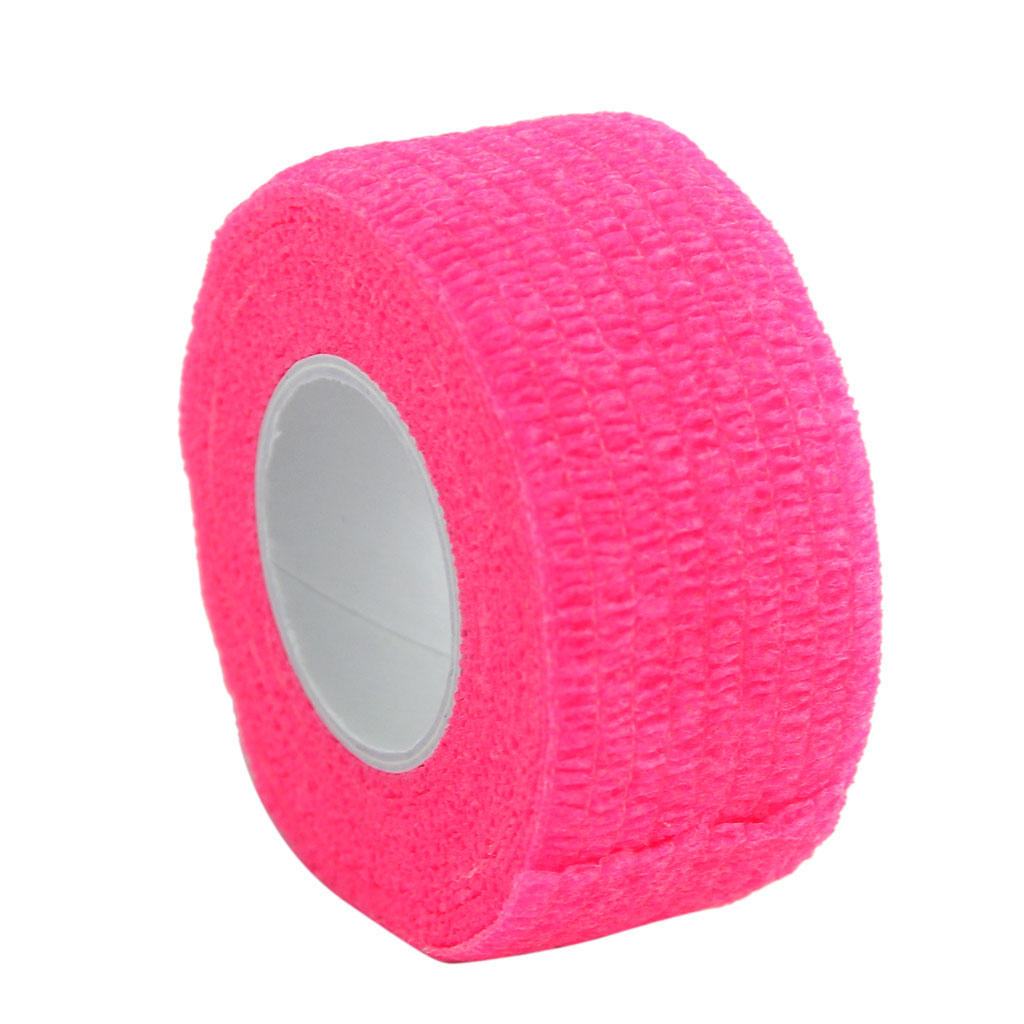 2.5cm First Aid Medical Ankle Care Self-Adhesive Bandage Gauze Tape Pink