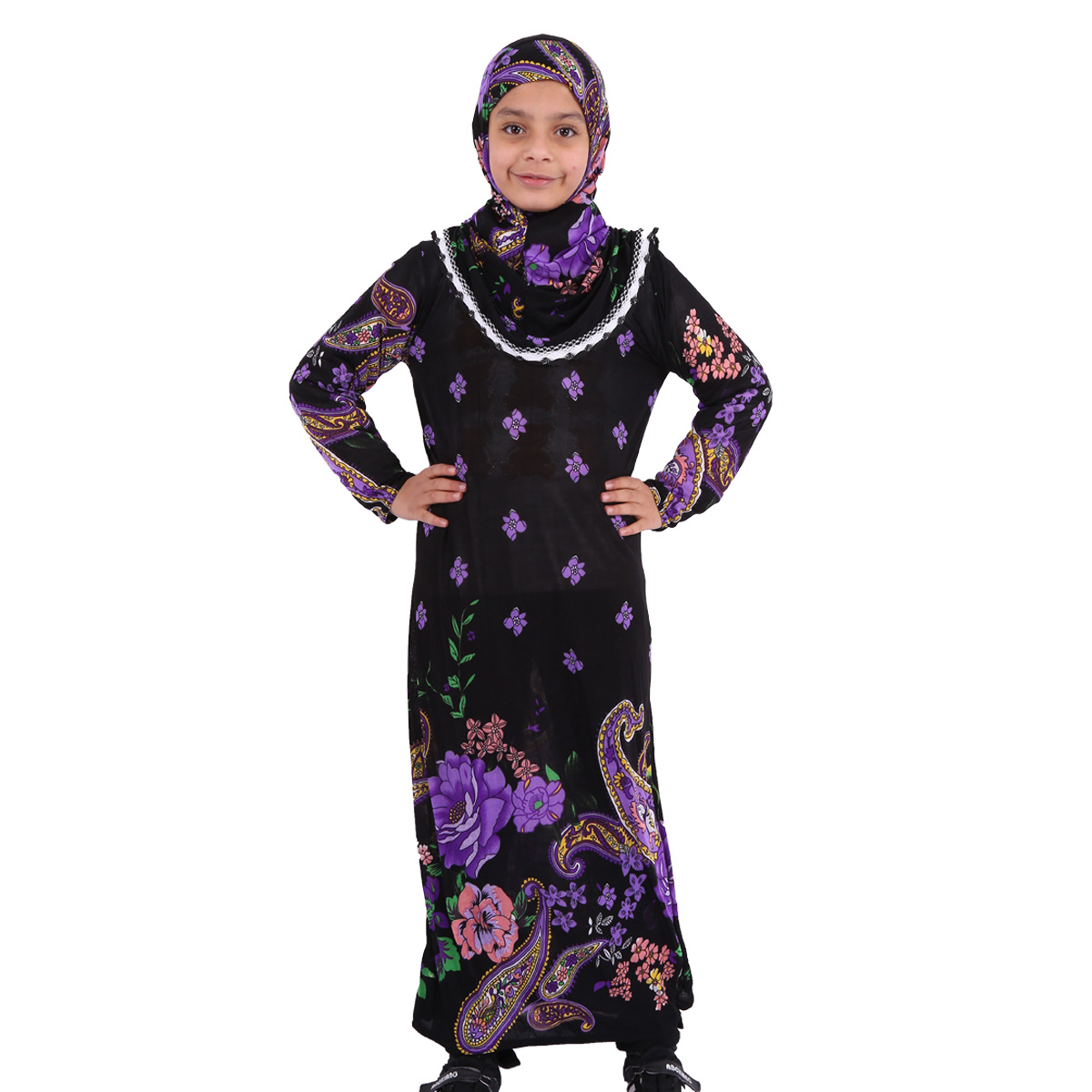 Robe Feminino, Abayas Islâmicas, Impressão, Cobertura Completa Rezando Roupas, Oriente Médio