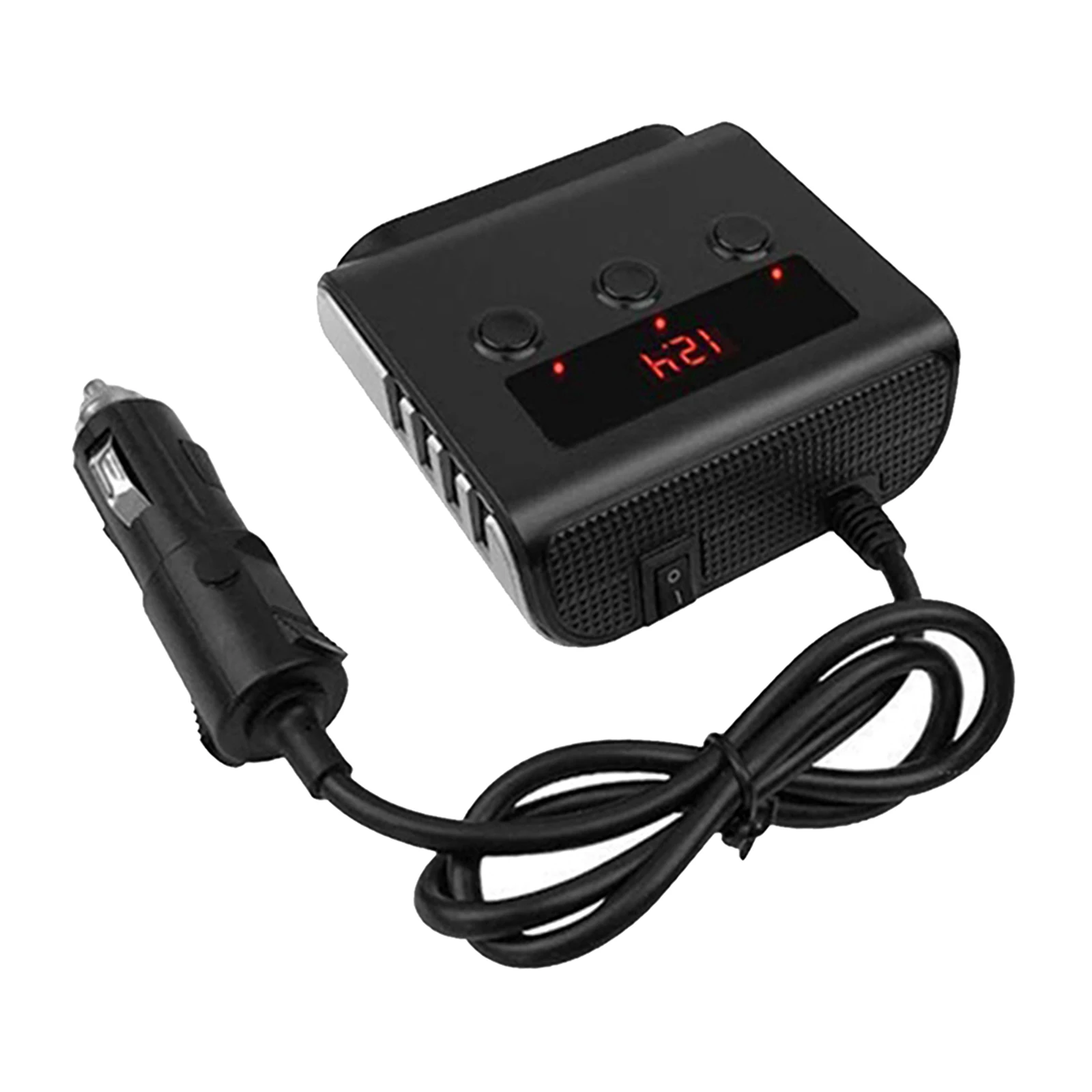 Car Automobile Cigarette Lighter Adapter 12V/24V Power Adaptor LED Voltage Display for GPS Dashcam