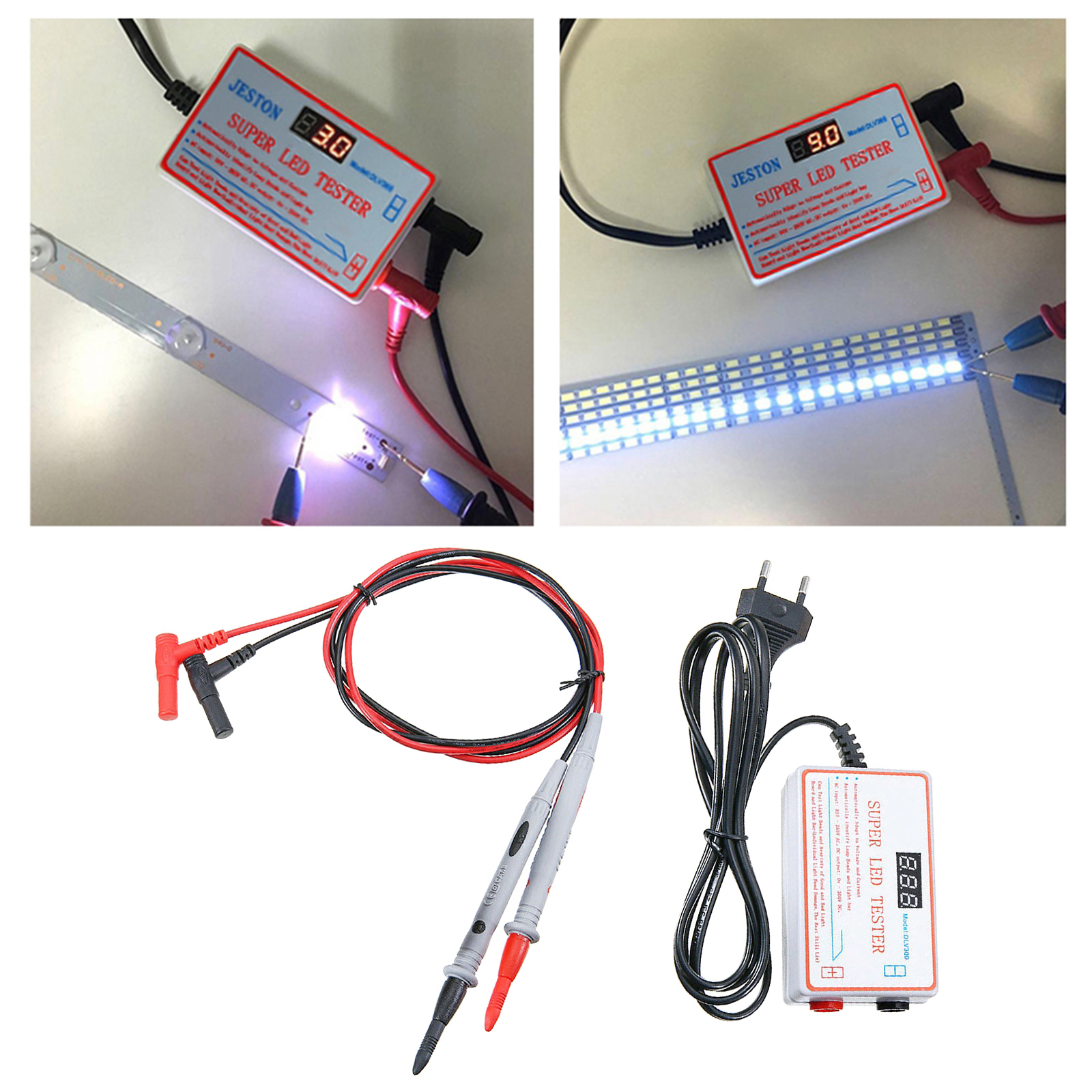 LED Backlight Meter COB Light Source Lamp Beads 85-265V Input Measurement Instruments EU Plug