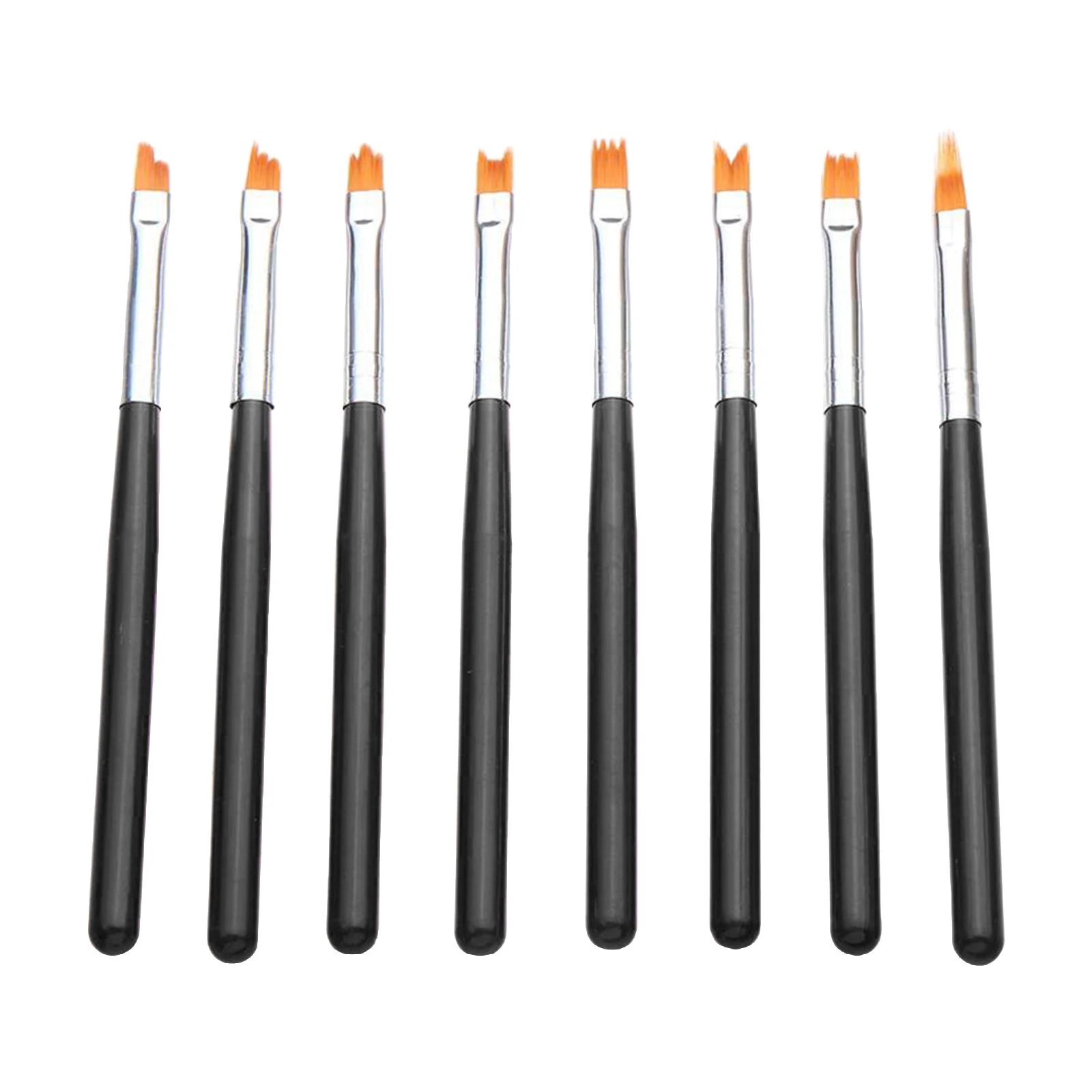 Professional Salon 8Pcs Nail Art Brush Painting Set Gel DIY Pen Polish Brush