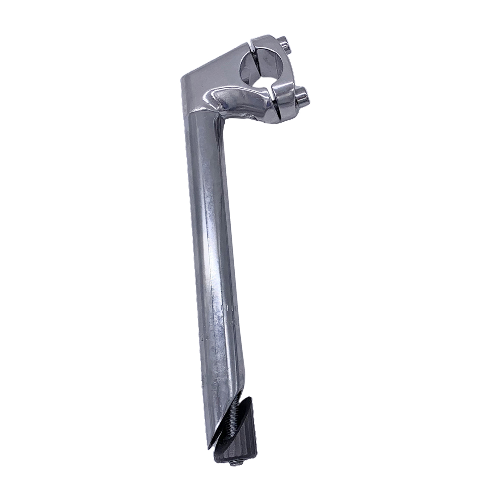 High Strength Bike Quill Stem 25.4mm Handlebar Clamp Gooseneck Stem Replacement for 22.2mm Front Fork Stems with Teeth