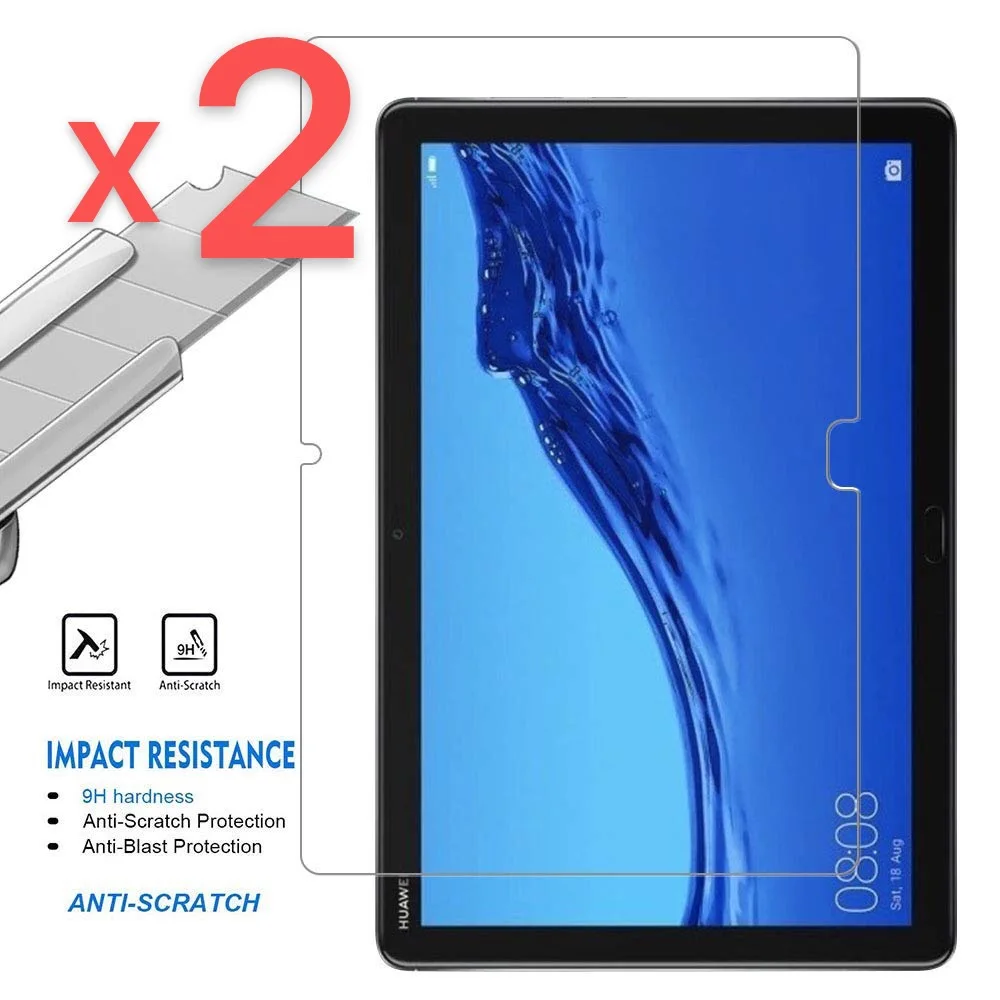 tablet stands 2Pcs Tablet Tempered Glass Screen Protector Cover for Huawei MediaPad M5 Lite 10.1 Inch Full Coverage of HD Eye Protection Film ipad pro charger