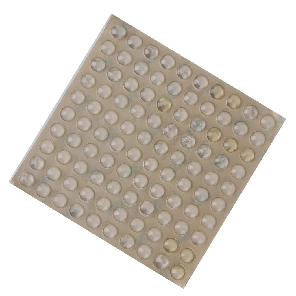 1 Sheet 100pcs Self Adhesive Rubber Feet Small Round Clear Bumpers 10x3mm
