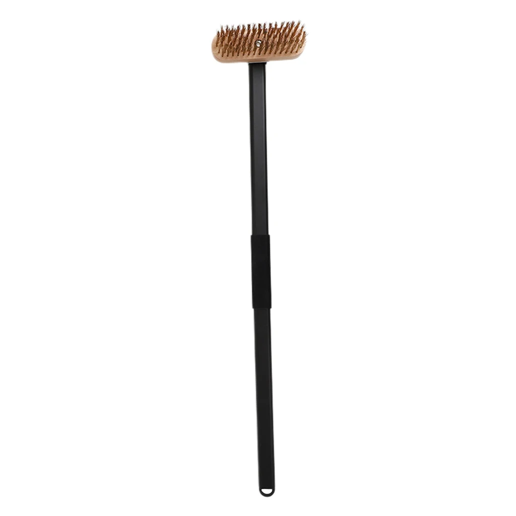 Bakery Barbeque Pizza Oven Brush With Scraper Grill Bristled Cleaning Cleaner Brushes with Long Handle for Kitchen Supplies
