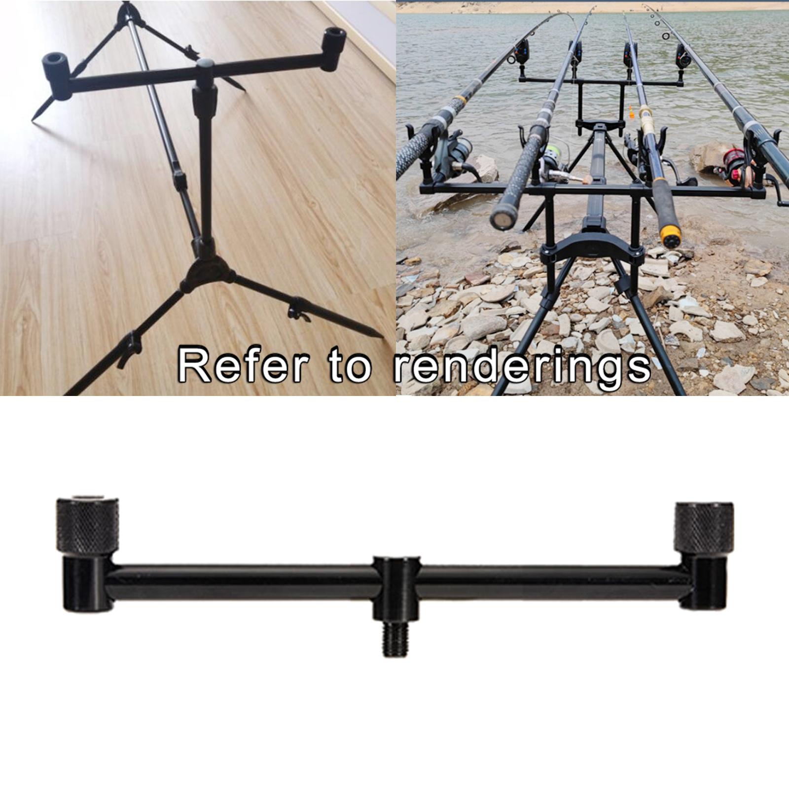 Durable Fishing Buzz Bar Bank Stick Bite Alarm Equipment Carp Fishing Rods Crossbar Bracket Rod Holder Accessories Tool Gear