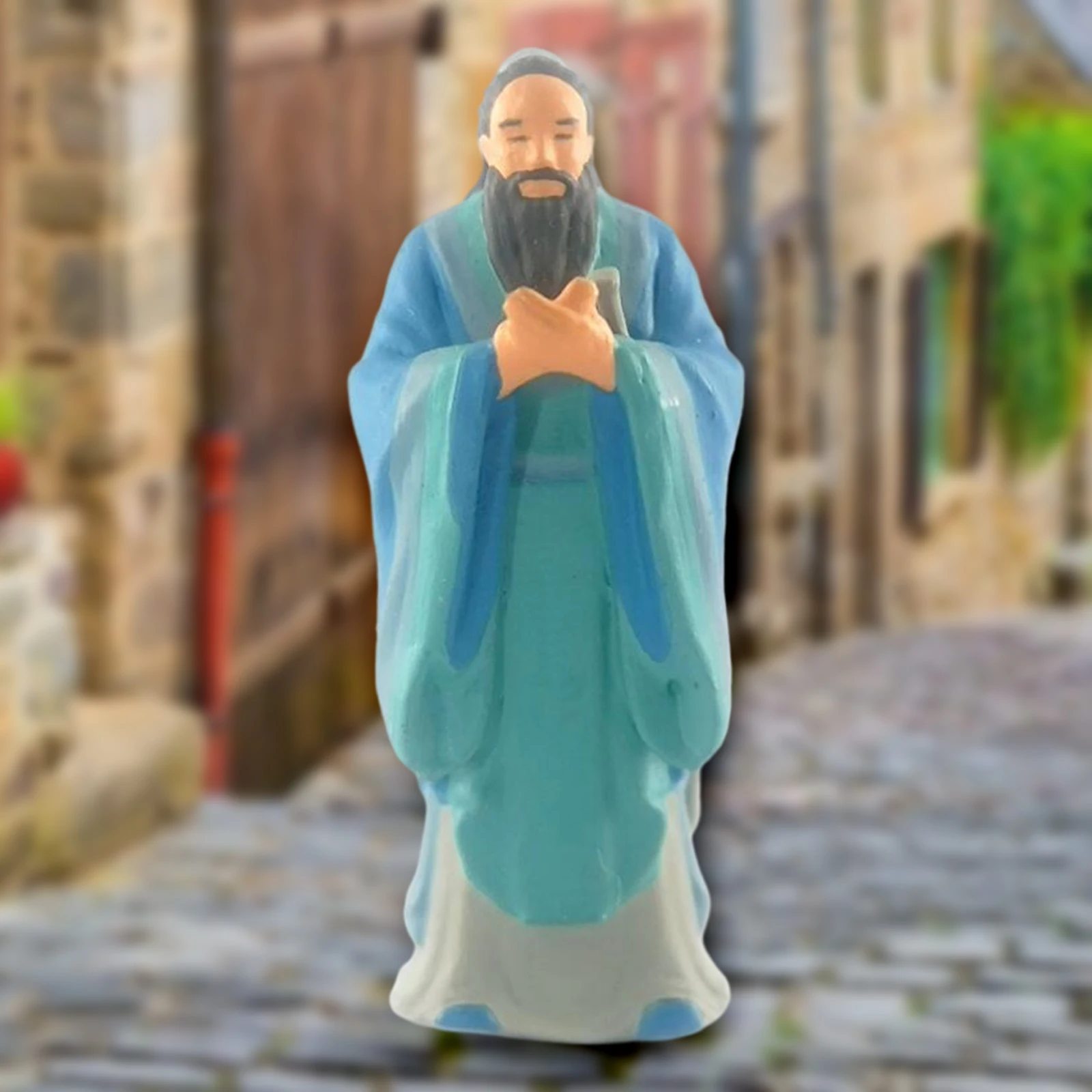 1:64 Scale Mini Ancient Poet Figure PVC People Layout Scenario Diorama