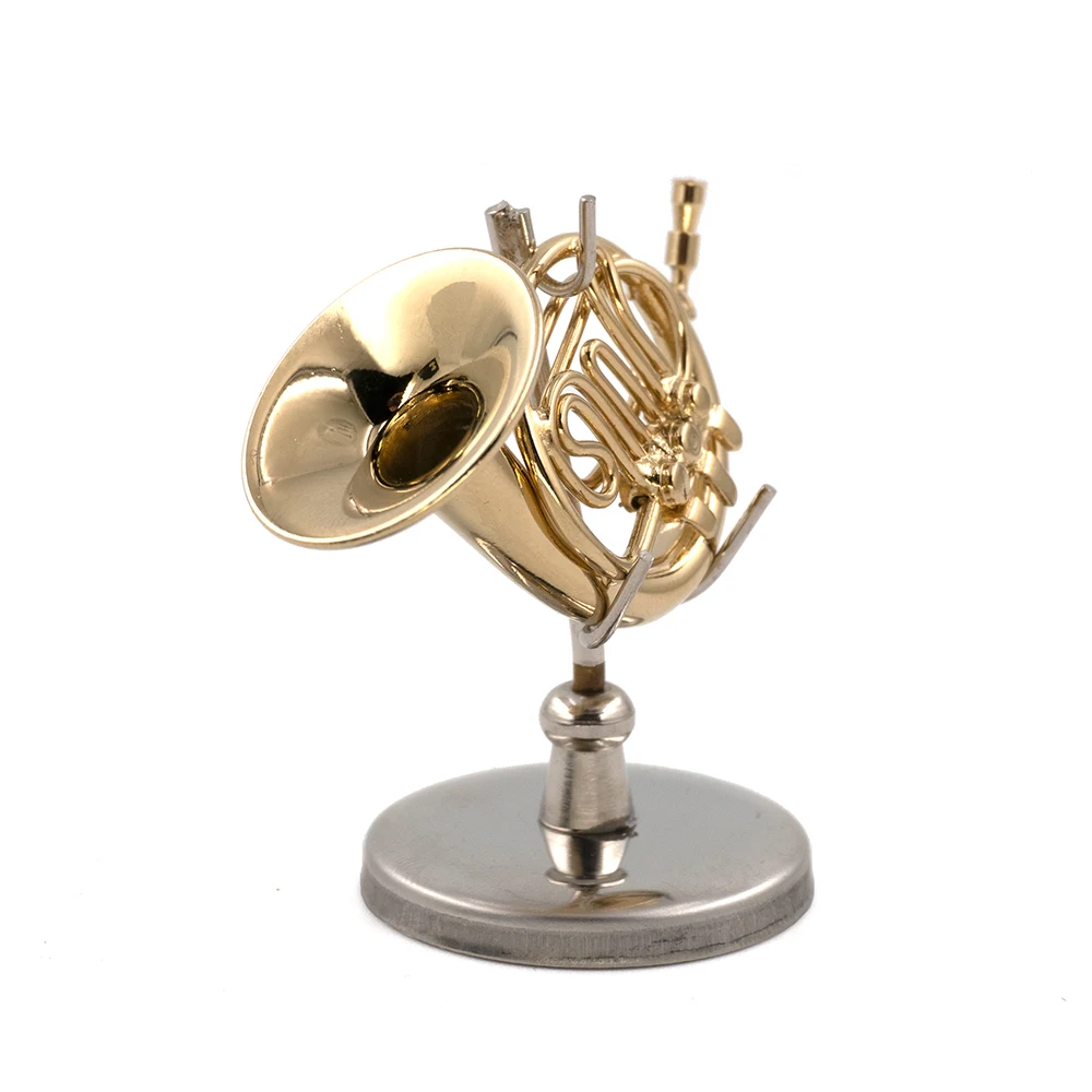 Miniatur französisches Horn Mini Musikinstrument Dekoration