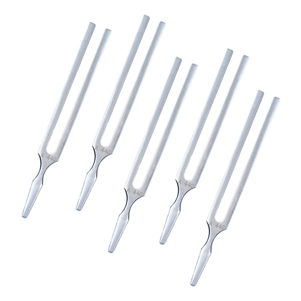 Standard 440Hz A Instrument Tuner Metal Tuning Fork for Guitar -Pack of 5