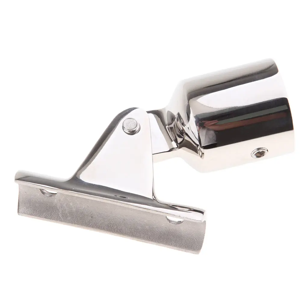 Mirror Polished Stainless Steel Deck Hinge Bimini Top Eye End 25mm 1.0 inch