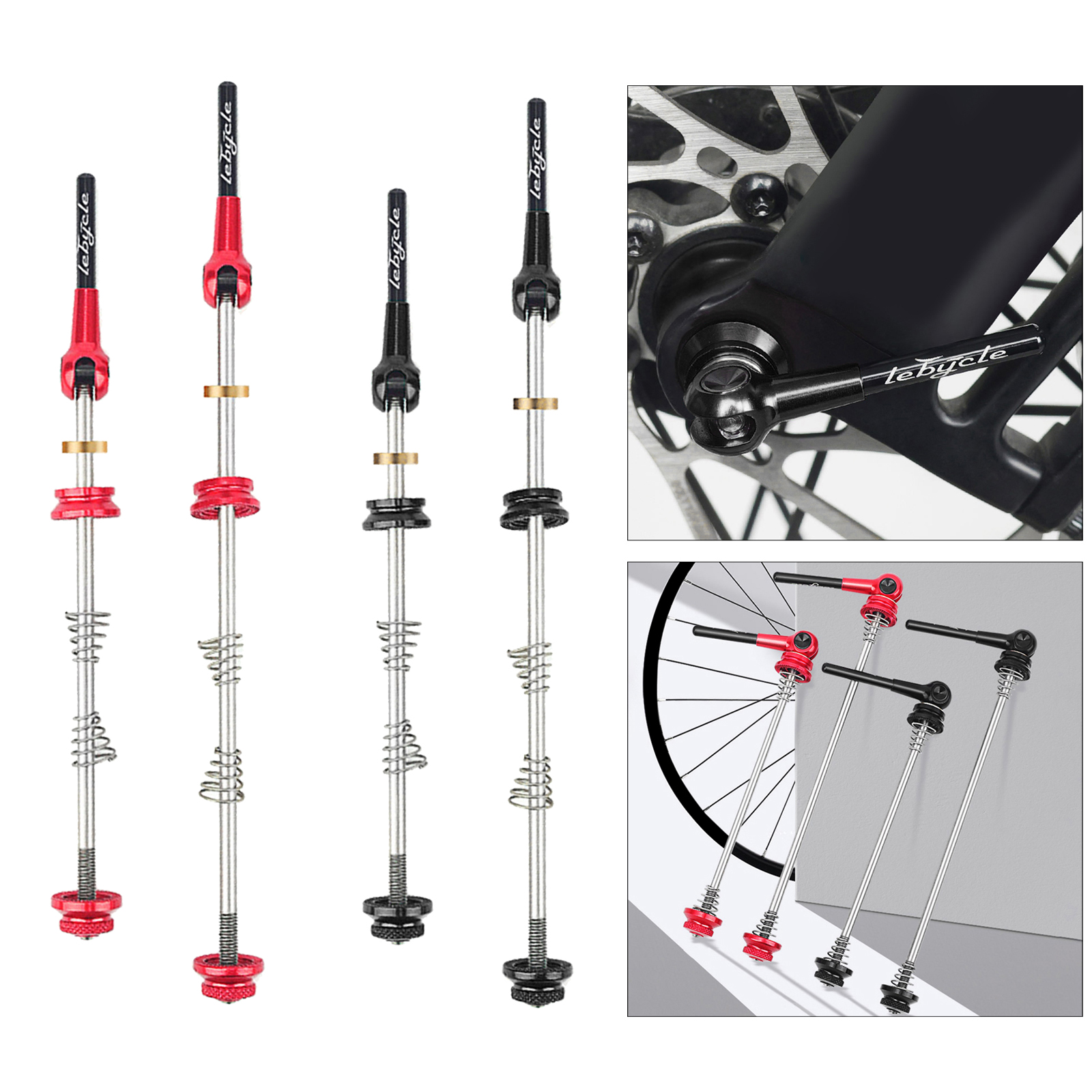 2 Pieces 50G Titanium Bicycle Skewers Quick Release Axle Skewer Bolt Lever Hub Wheel Qr Ti for MTB Bike Road Bike Repair Cycling