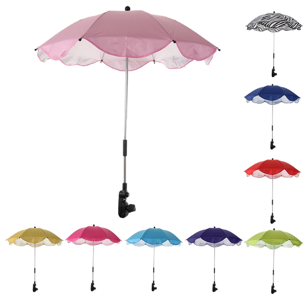 Baby Sun Parasol Universal Umbrella Shade Canopy for Pram Pushchair Stroller
