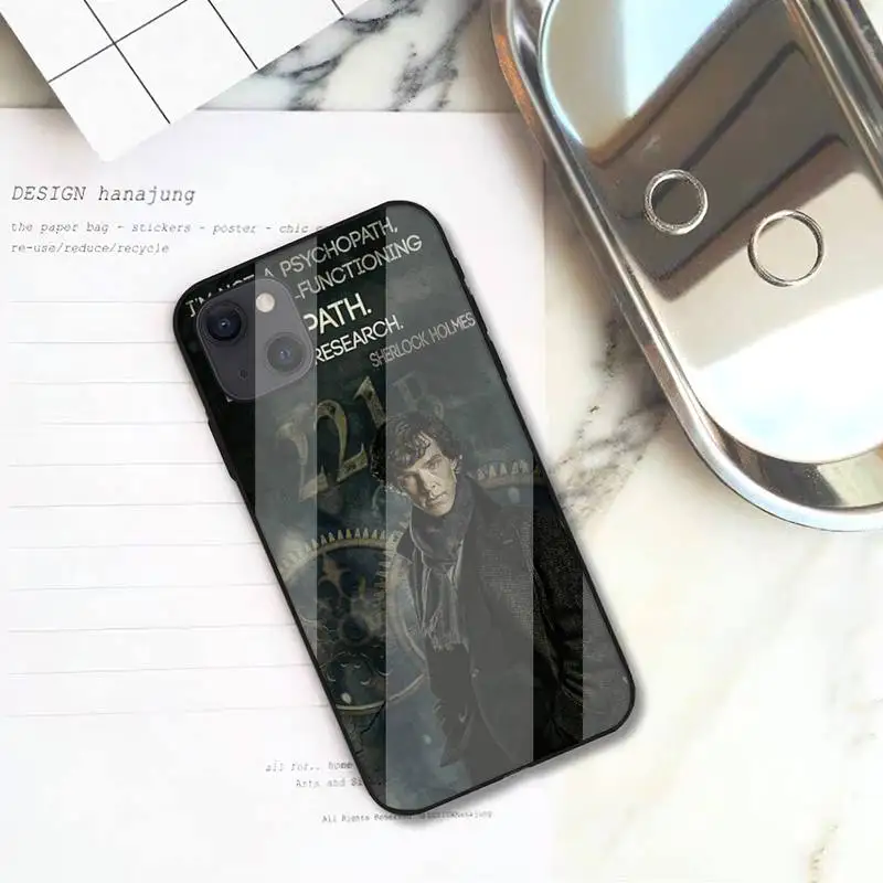 best iphone 11 Pro Max case 221b-sherlock-holmes-tv Phone Case For iPhone13 12 Mini 11 Pro XS Max X XR 7 8 Plus Glass Shell iphone 11 Pro Max wallet case