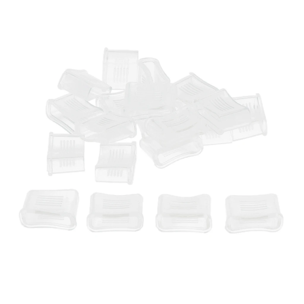 20 Pack Rubber Whistle Cover Mouth  Protector Accessories White