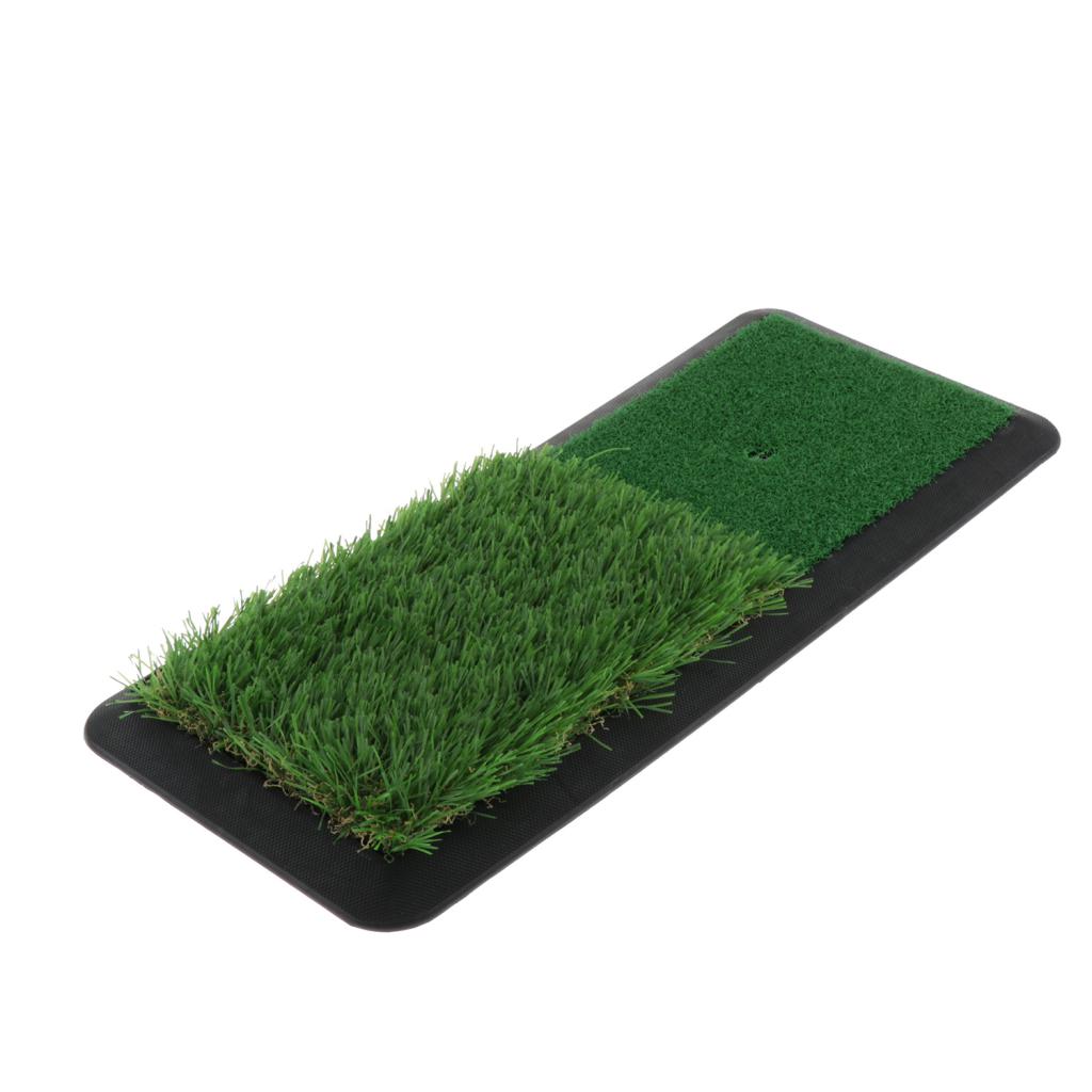 Golf Hitting Grass Mat for Indoor or Outdoor Practice - 18.5x7.87 inch - Performance & Deluxe