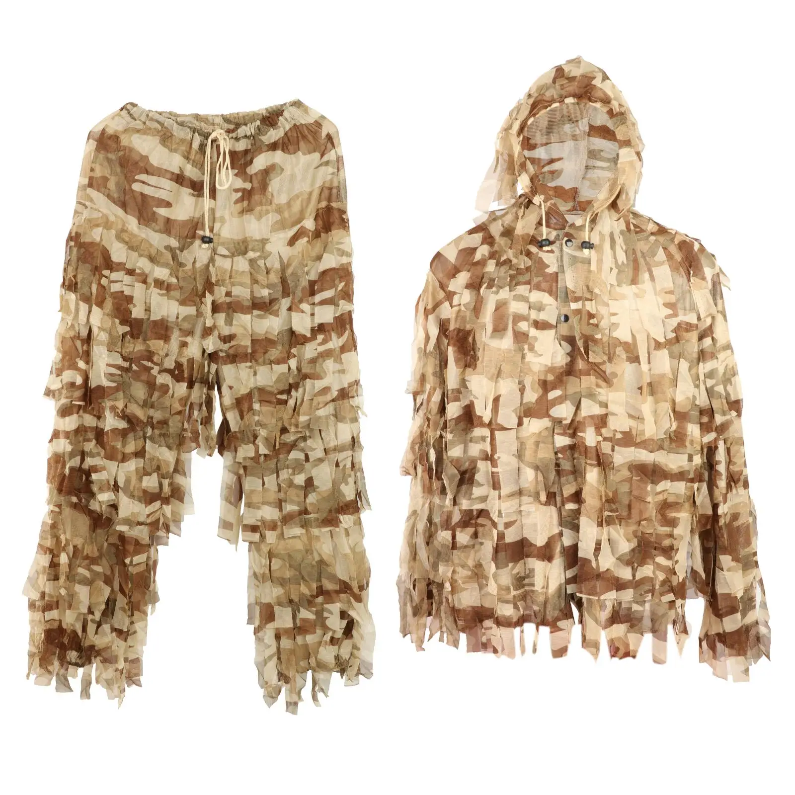 Hunting clothes 3D Bionic Ghillie Suits sniper Camouflage Clothing jacket and pants